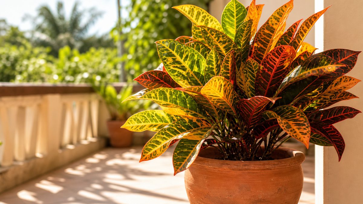 Como cuidar da planta cróton e manter as folhas coloridas