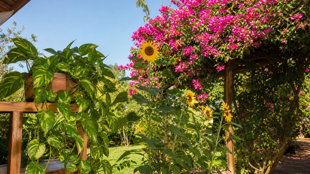 Plantas ornamentais de crescimento rápido para vasos e jardins