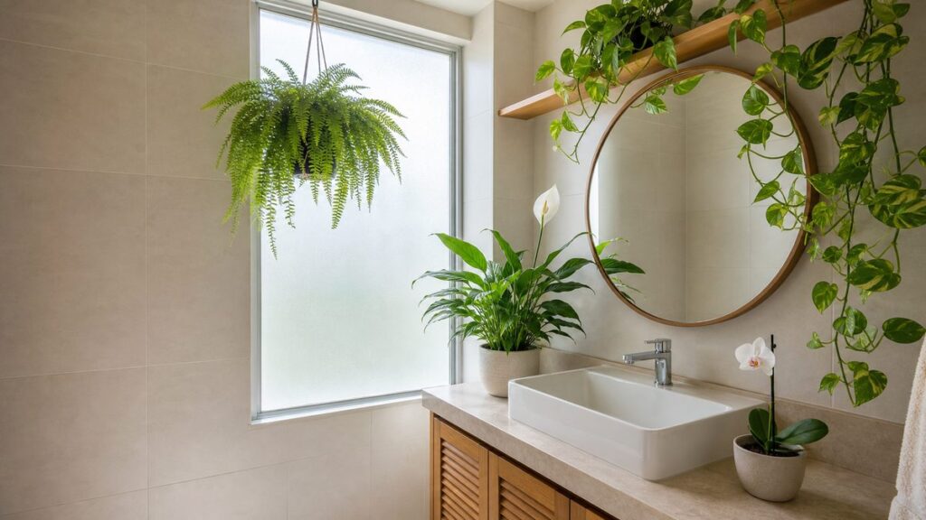 Plantas para banheiro: espécies que toleram umidade e pouca luz
